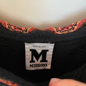 US Size 4 Missoni cap sleeve dress with black slip